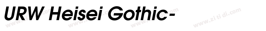 URW Heisei Gothic字体转换 URW Heisei Gothic字体转换